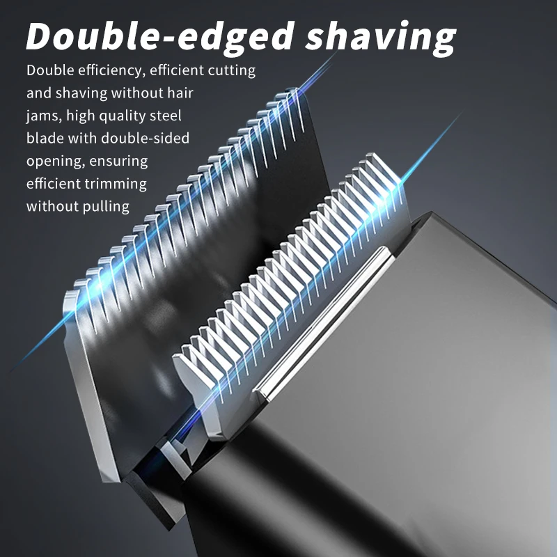 WAIKIL 다기능 이발사 세트, 빈티지 배터리, 클래식 오일 헤드 조각, 전기 푸셔, 코 헤어 트리머, 2 인 1, 신제품