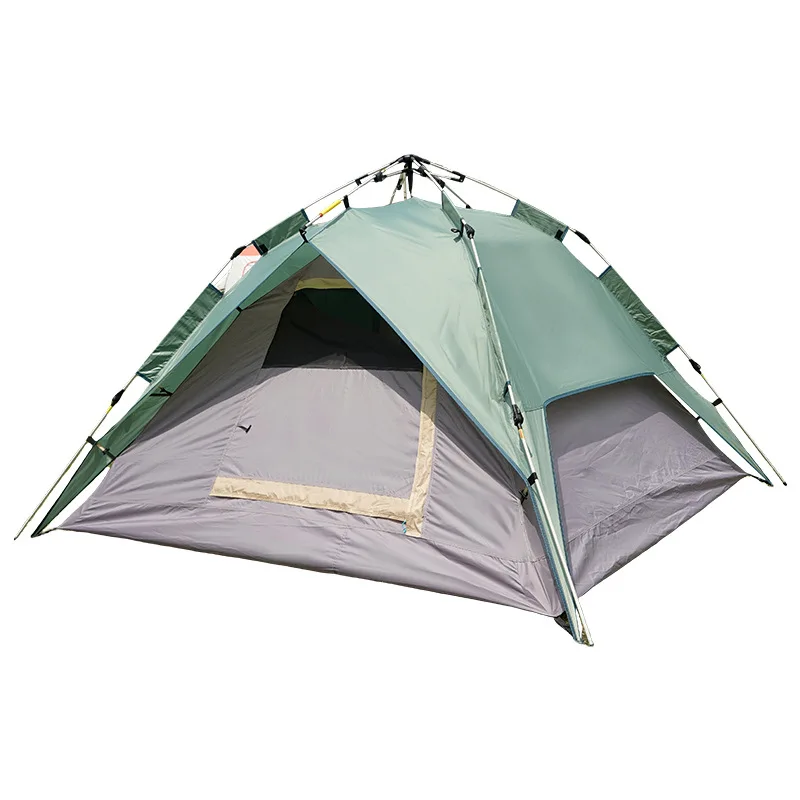 

Tent 3-4 people, fully automatic outdoor, sun and rain protection, camping equipment, portable and free to build