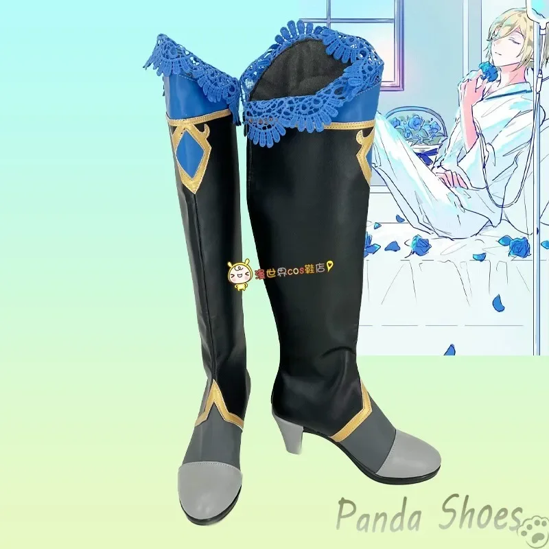 

Ensemble Stars Itsuki Shu Обувь для косплея Аниме Игра Cos Синие сапоги ES Itsuki Shu Косплей Костюм Опора Обувь для Хэллоуина