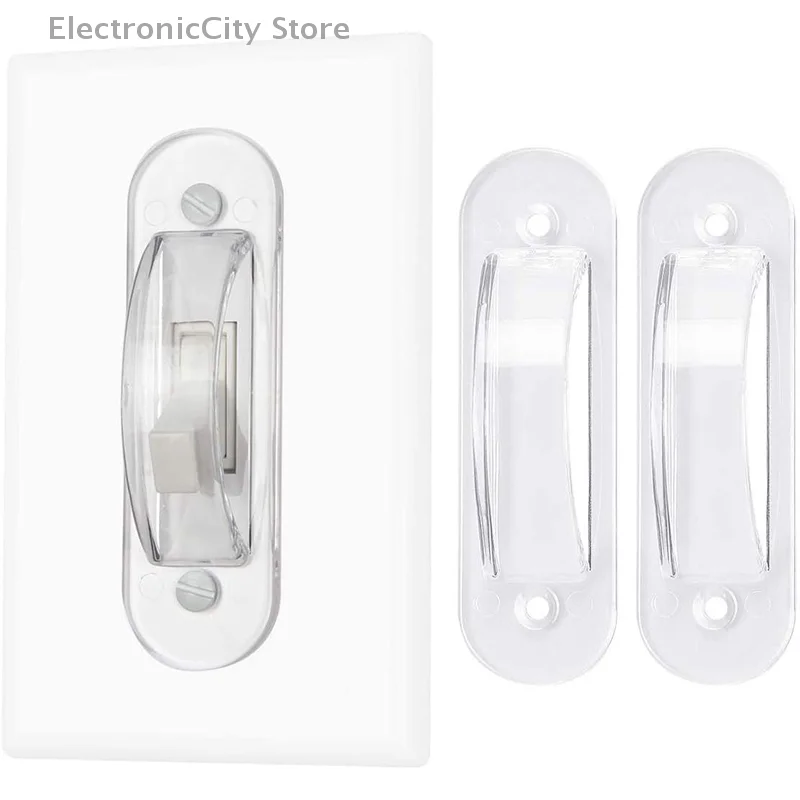 Light Switch Guard Cover, 2 ChildProof Wall Switch Guard Cover For Toggle Light Switch Protects Accidentally Turned On Or Off