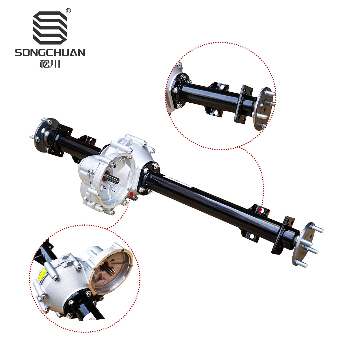 

EZGO RXV golf cart, club car, rear axle assembly 614063 source manufacturer