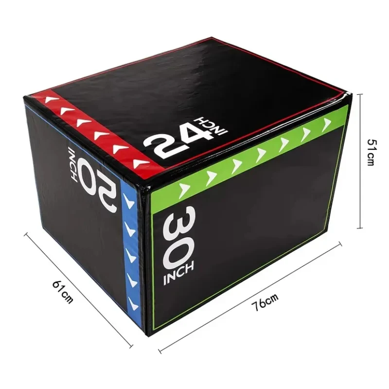 Factory Adjustable Level 5 Gym Strength Training Pneumatic Jump Box