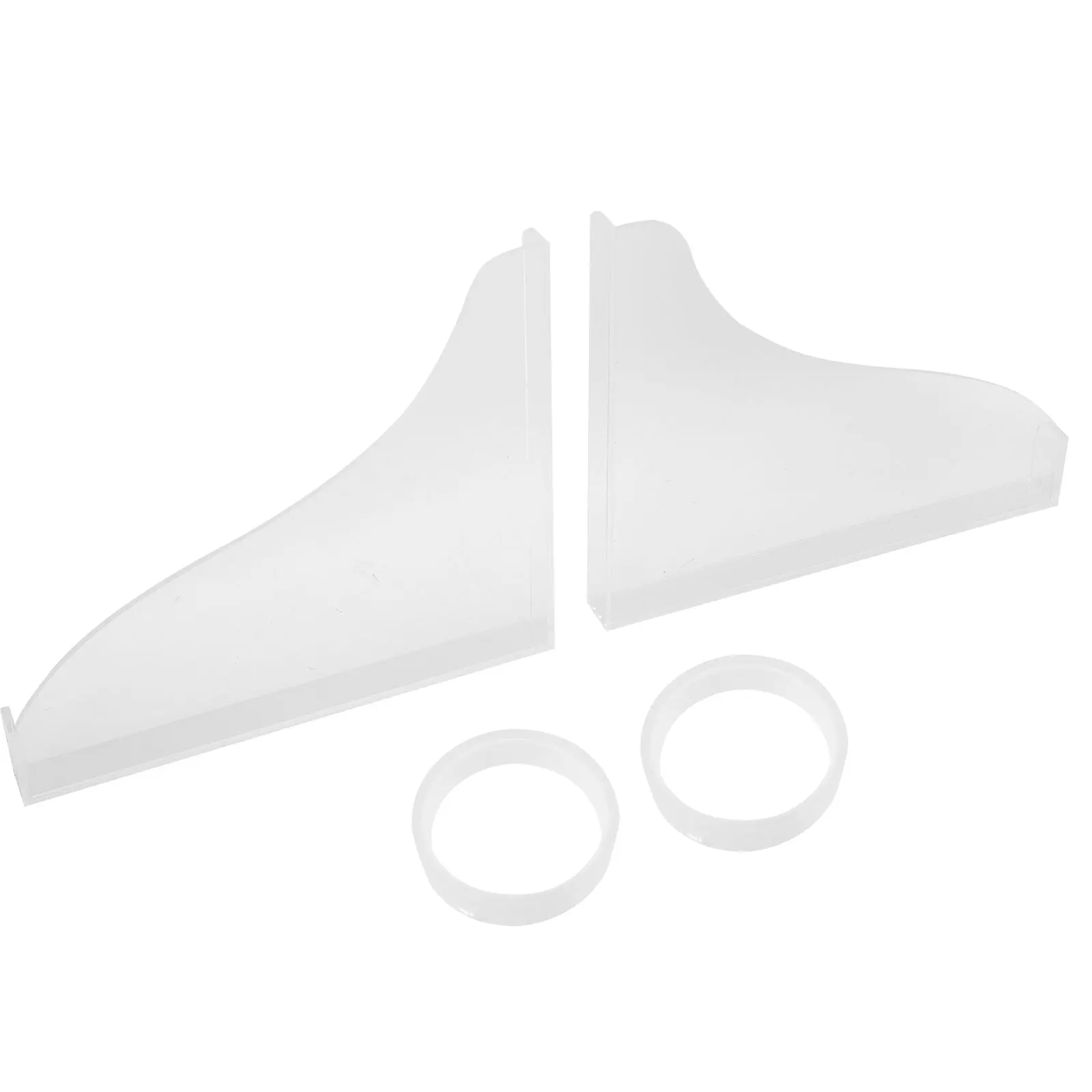 

2Pcs Bathtub Splash Guard Acrylic Bathroom Splashing Guards Shower Water Clear Protector Anti Slip Floor Dry Clean