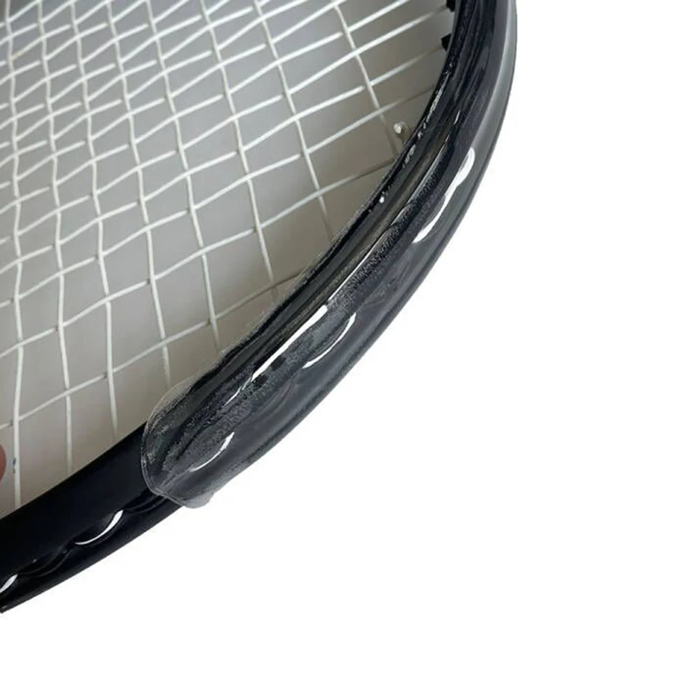 

Racket Head Cover Paddle Head Protection Strong Adhesion Transparent Material Badminton Paddle Head Tape Badminton