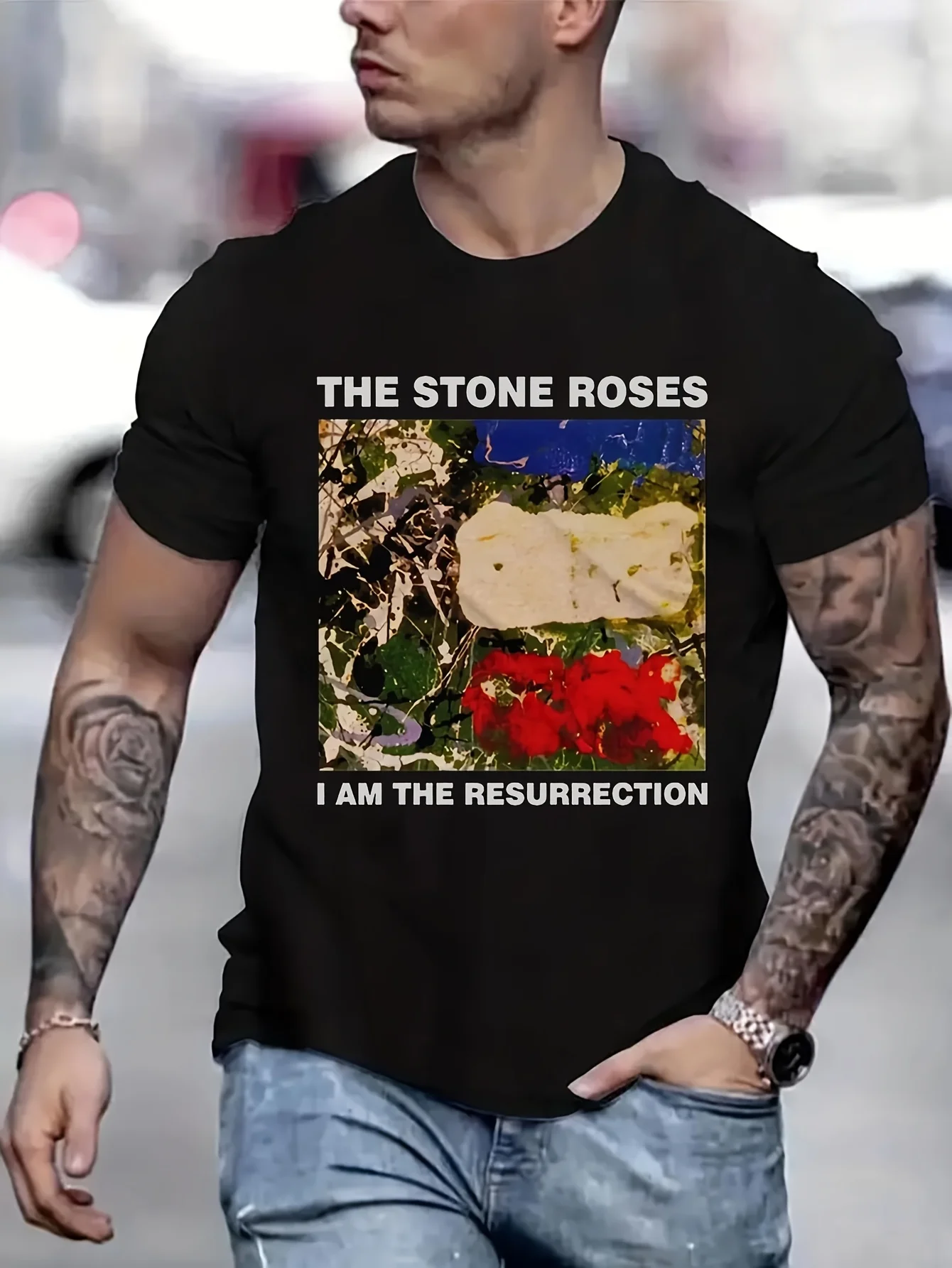 

The Stone Roses Funny Ugus T-Shirts Vintage T Shirt Men Original Gifts Mens Gifts Graphic T Shirts B5021156