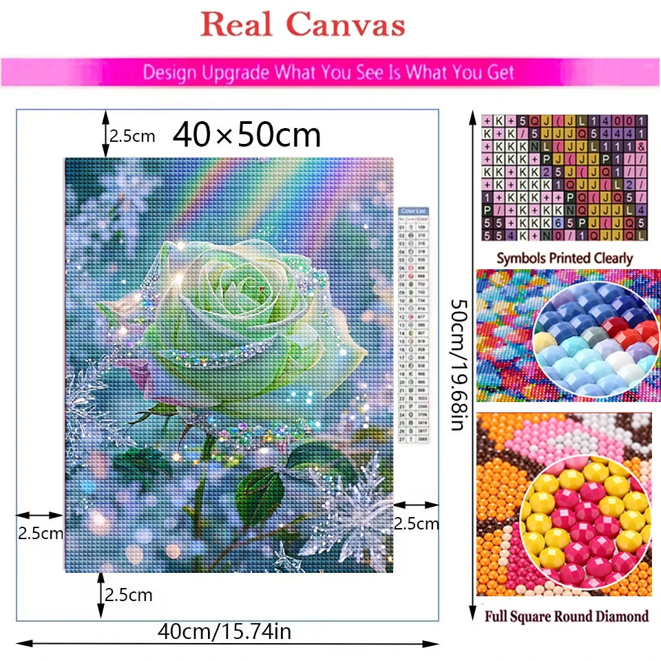 DIY Diamentowe Malowanie Nowoś – Embroidery Rose Stitch recenzja i cena