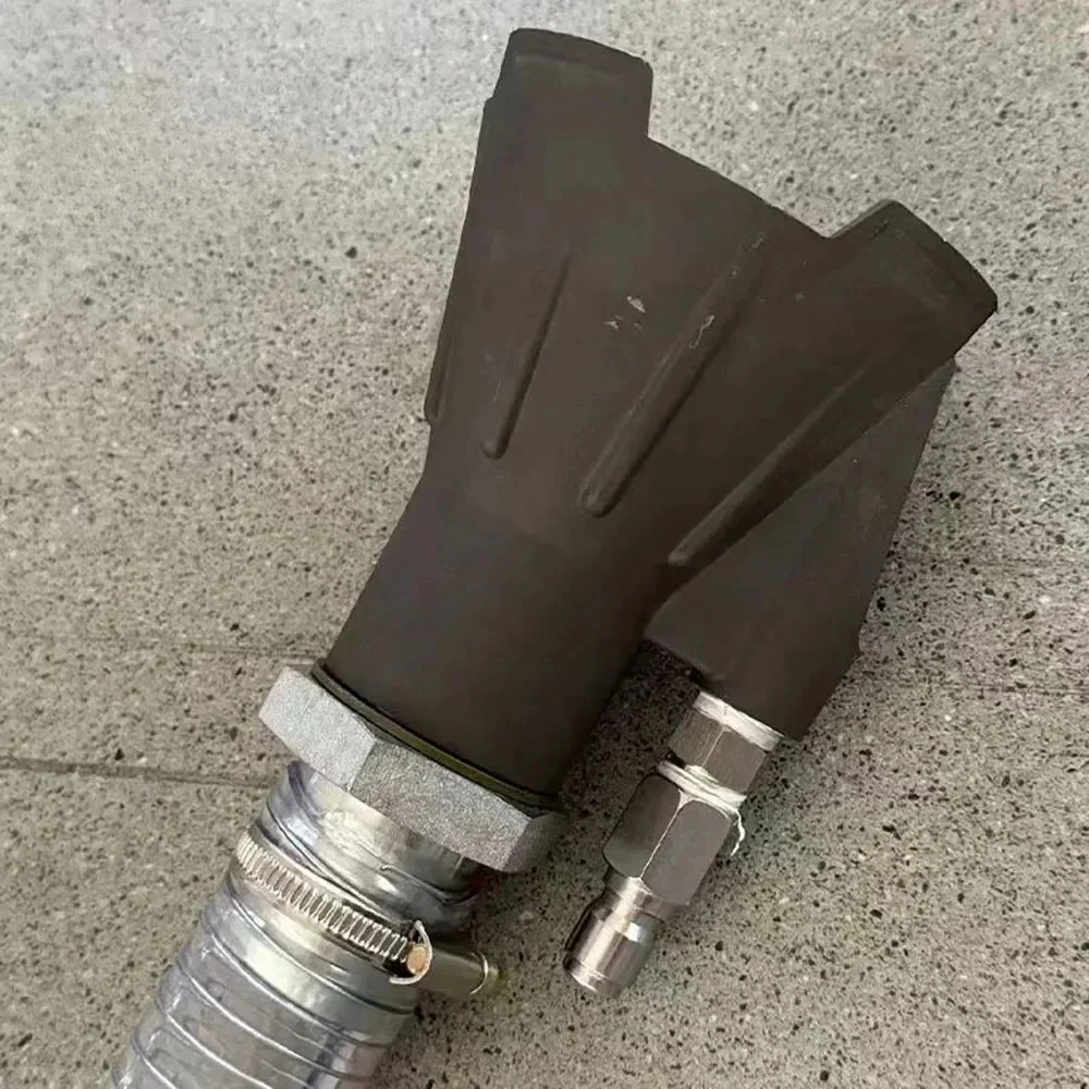 High Pressure Water Mud Pump Extractor Nozzle Heavy Duty 3/8" Inlet Venturi Sludge Sucker Head 4000PSI Industrial