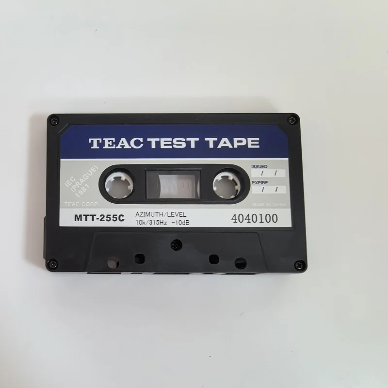 

Test Tape TEAC MTT-255C AZIMUTH/LEVEL 10K/315HZ-10DB Point Frequency Test Tape Azimuth adjustment, 2 point frequency response