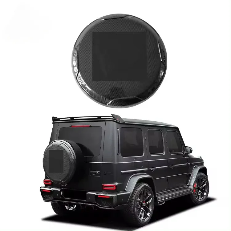 Carbon Fiber T style Spare Tire Cover For Mercedes Benz W464 G350 G500 G65 G63 Spare Tire Cover