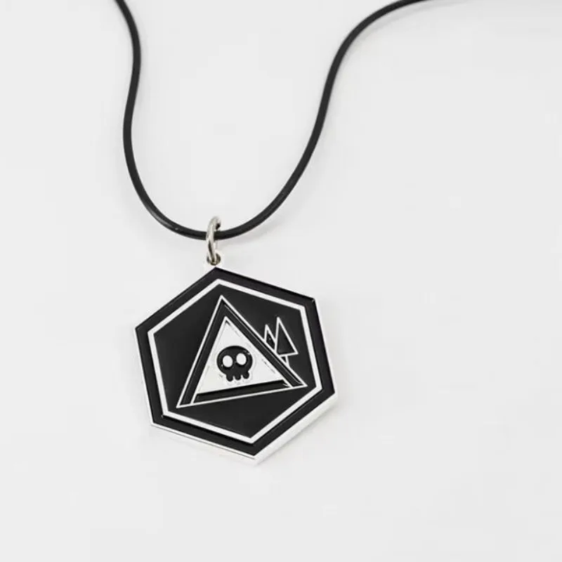 Anime Necklace for Women Murder Drones Necklaces Female Skull Pendant Trend Neck Black Fashion Couples Party Gift Accessories