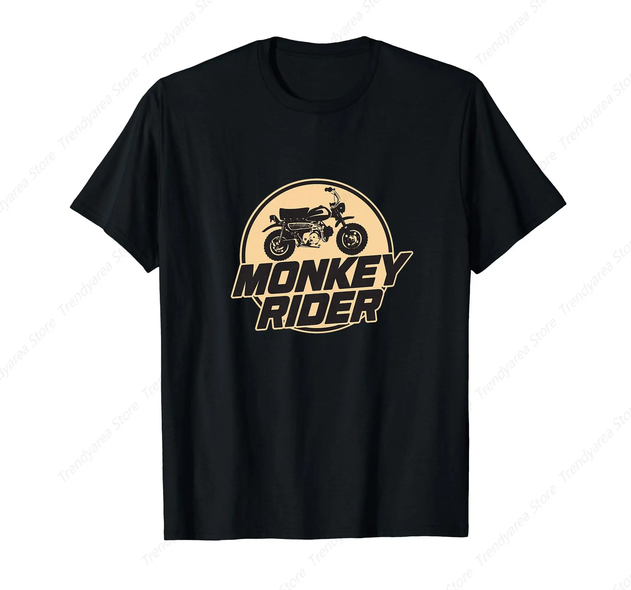 Monkey Bike Rider Retro Classic Moped Motorcycle Tee T-Shirt