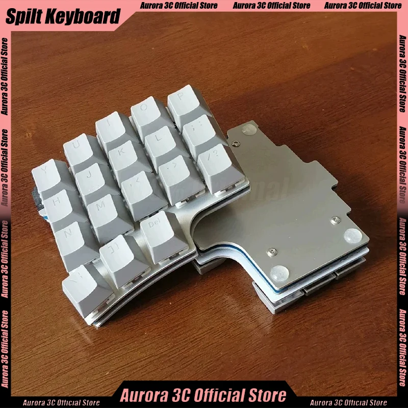 mini split teclado mecanico programavel independente escritorio jogos 40 teclas layout programavel 01