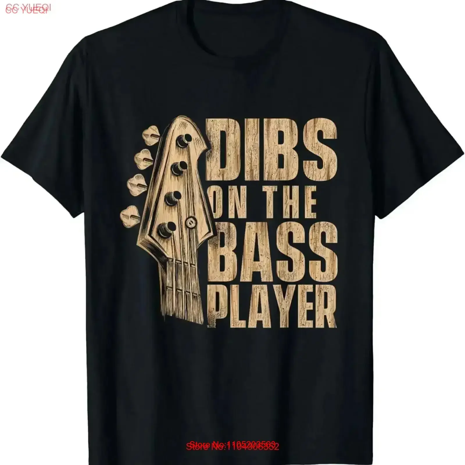 Dibs On The Bass Player Guitarrista Bassist Guitar Camiseta vintage Lavado Cómodo streetwear ropa de diseñador de moda Casual