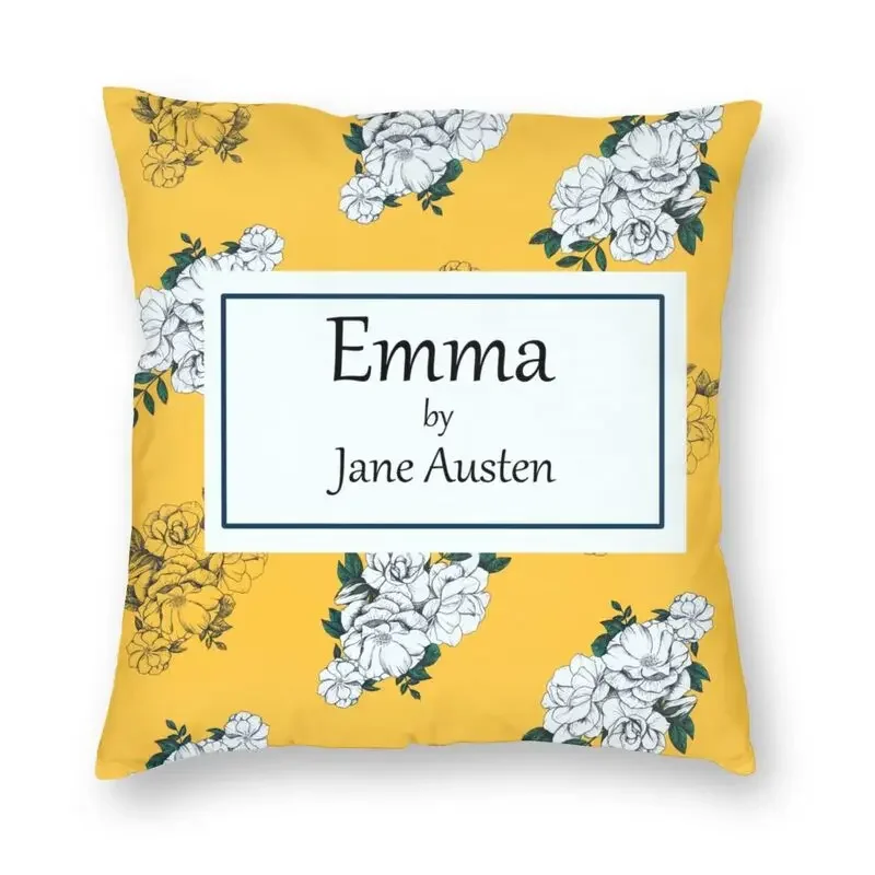 Jane Austen Modern Throw Pillow Covers Home Decorative The Complete English Novels Sofa Cushion Cover For Living Room Pillowcase