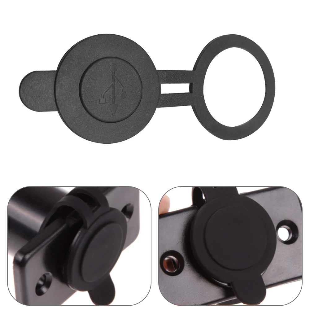 30mm Dia Waterproof Dust Cover for USB Car Auto Truck Motorcycle Charger Adapter