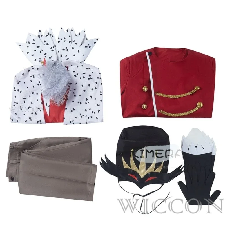 Helluva Boss Cosplay Traje para Homens, Anime Boss Uniform, Roupa de Halloween, Terno Carnaval