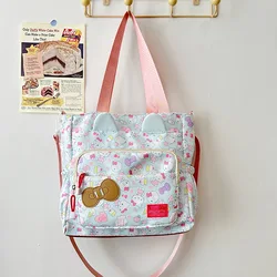 Anime Hello Kitty Fashion borsa a tracolla Kawaii Sanrio Y2K borsa a tracolla per ragazze borsa a tracolla per studenti di grande capacità