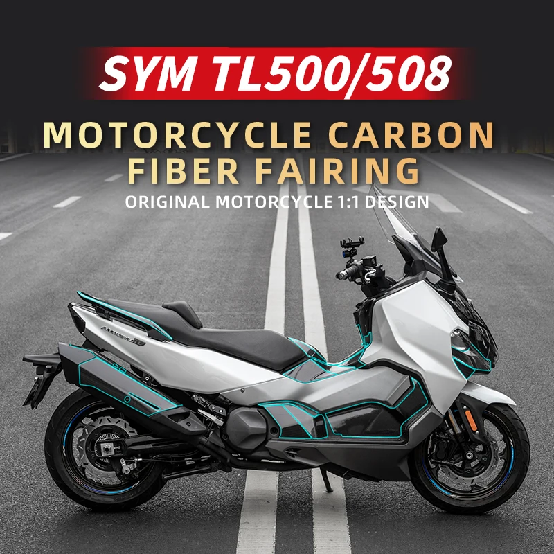 

Carbon Fiber Stickers For SYM TL500 508 Motorcycle Accessories Decoration Protection Decals Kits Bike Plastic Refit