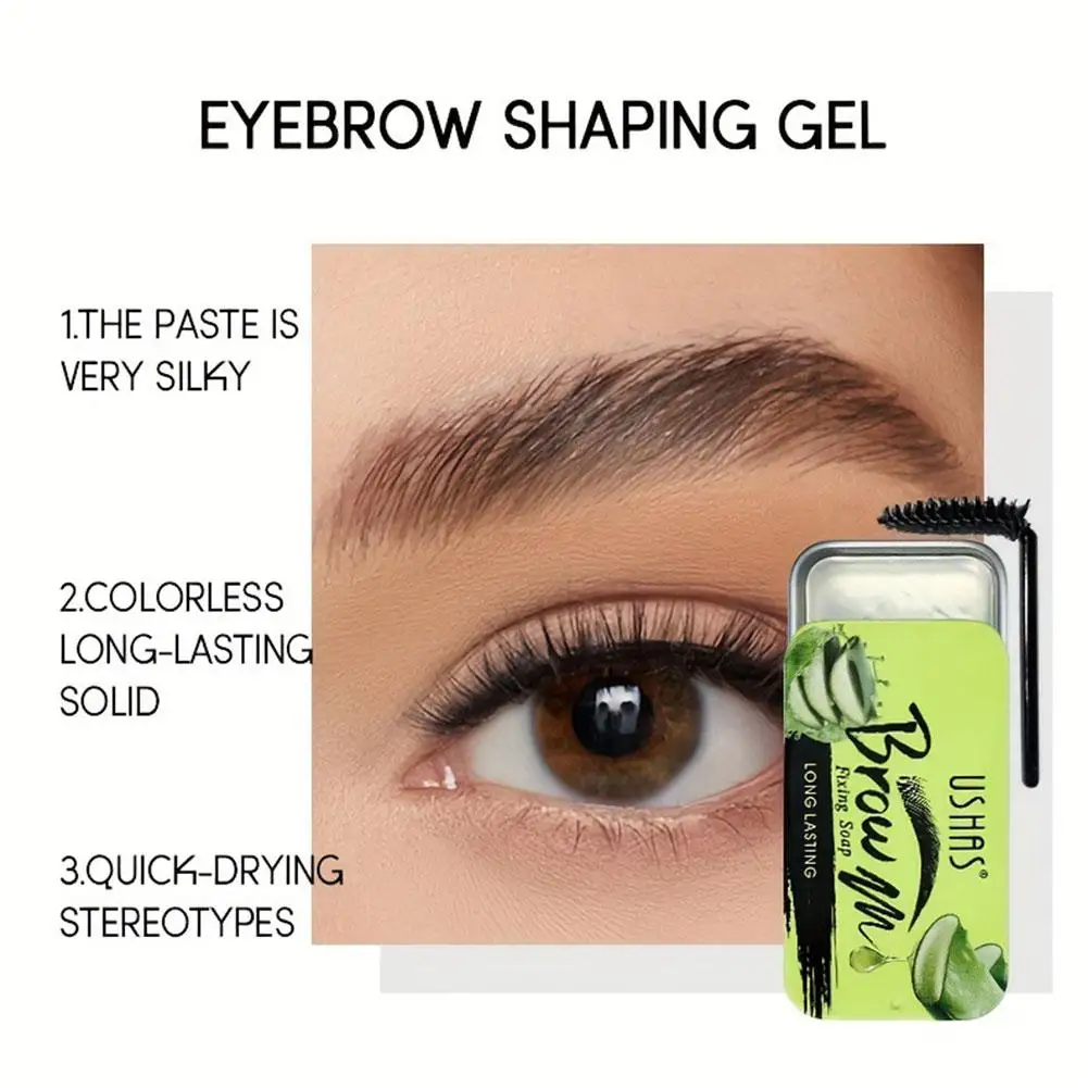 Fruity Eyebrow Soap Pigmented Brow Gel With Brush 3D Eyebrow Styling Cream Waterproof Long Wear Brow Lifting Soap