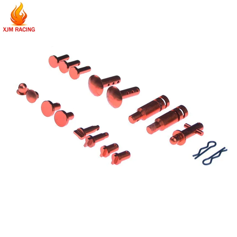 Legering Wing Pins Gear Cover Radio Box Shell Body Pin Reparatie Kit voor 1/5 HPI Rofun Rovan BAJA KM 5B 5T 5SC Truck Onderdelen
