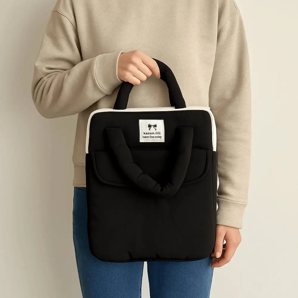 

Cute 11 Inch Shockproof Laptop Bag Portable Puffy Laptop Sleeve Casual Soft Computer Bag School