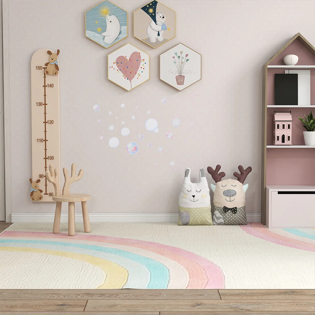 

4 Sheets Bubble Bubble Wall Stickers Ocean Theme Party Background Bathroom Room Decor Mermaid DIY Decoration