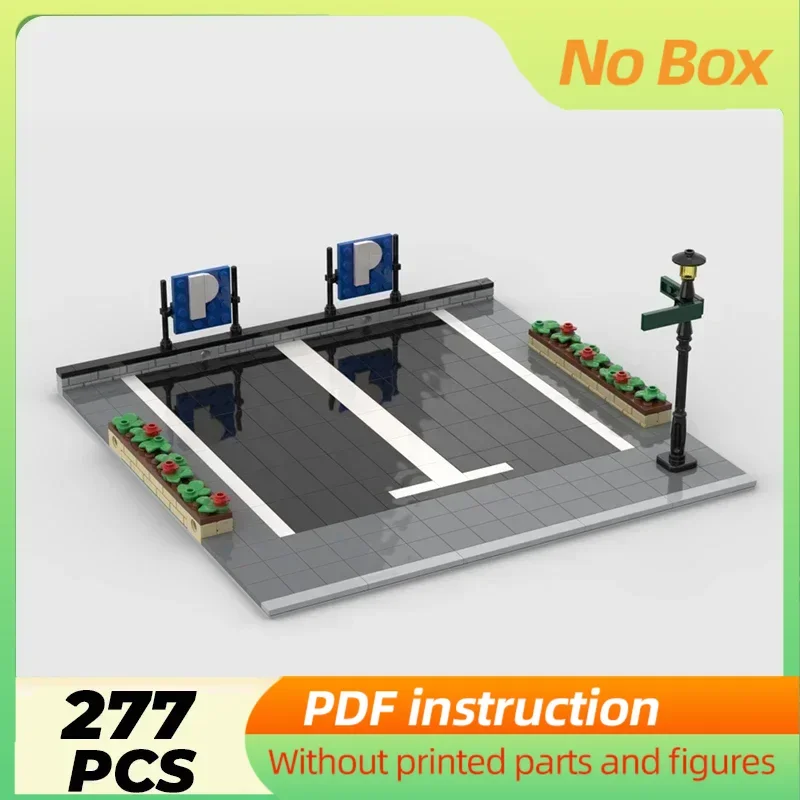 

U Moc Building Bricks City Street View Model Supercar parking lot Technology Modular Blocks Gifts Christmas Toys DIY Sets Assemb