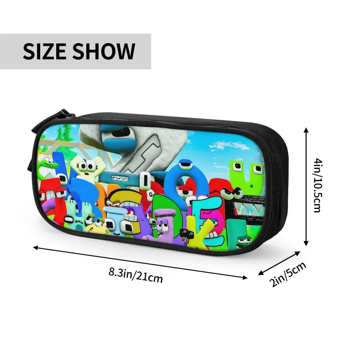 Пеналы с алфавитом для девочек и мальчиков, большой чехол с буквами для обучения, школьные принадлежности, подарки, Канцтовары