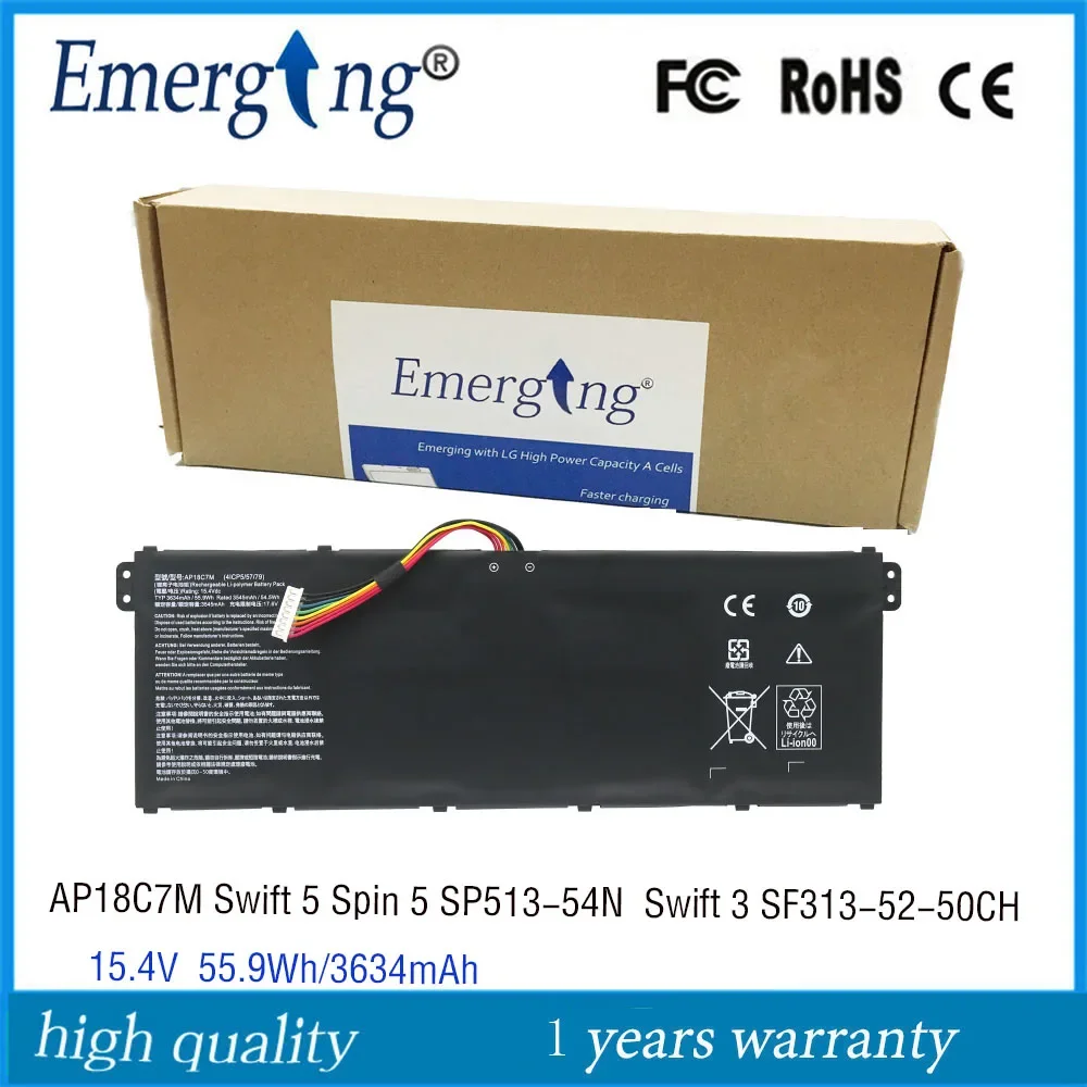 

Аккумулятор для ноутбука Acer KT00407008 4ICP5/15,4 Spin 5 SP513-54N Swift 3