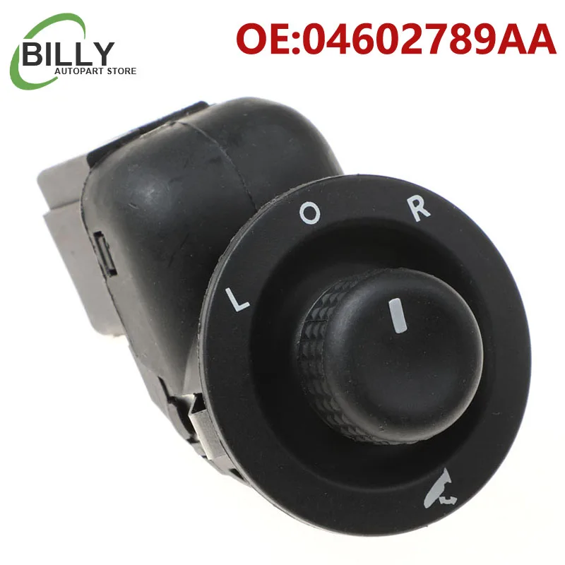 Coche 04602789 Perilla de interruptor de espejo de alimentación AA compatible con Jeep Commander Compass Grand para Dodge Avenger Caliber para Chrysler