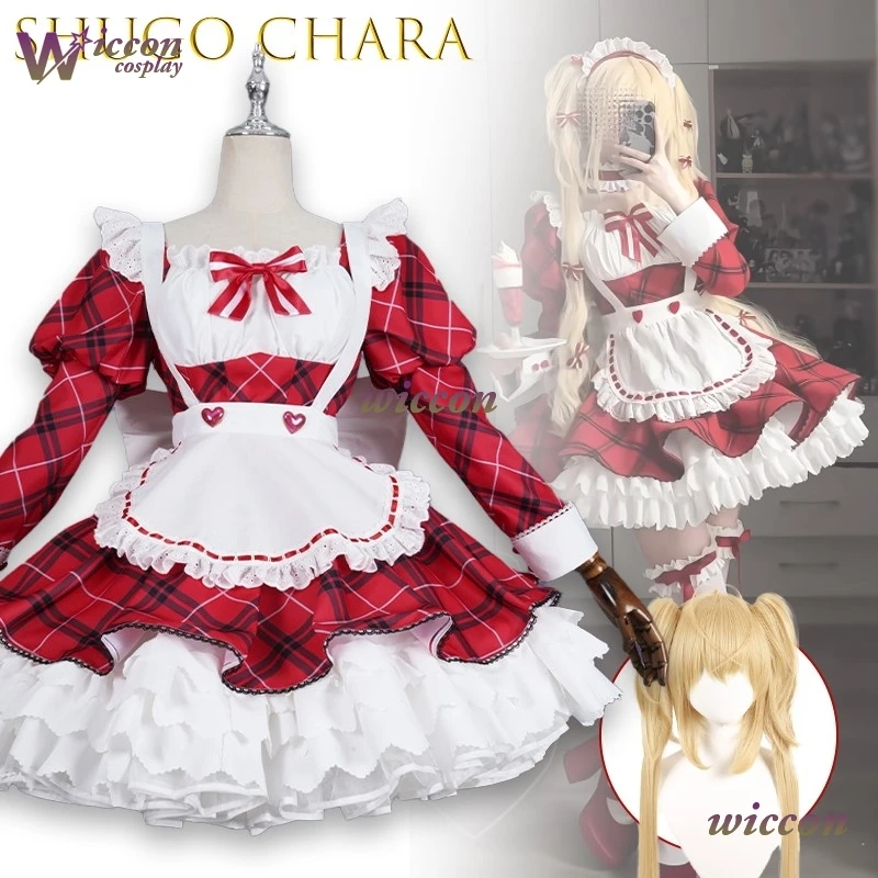 

Аниме наряд высокого качества ShUugo Chara UTAU косплей костюм кинонаатра платье горничной одежда в западном стиле вечерние каваи Лолита Хэллоуин