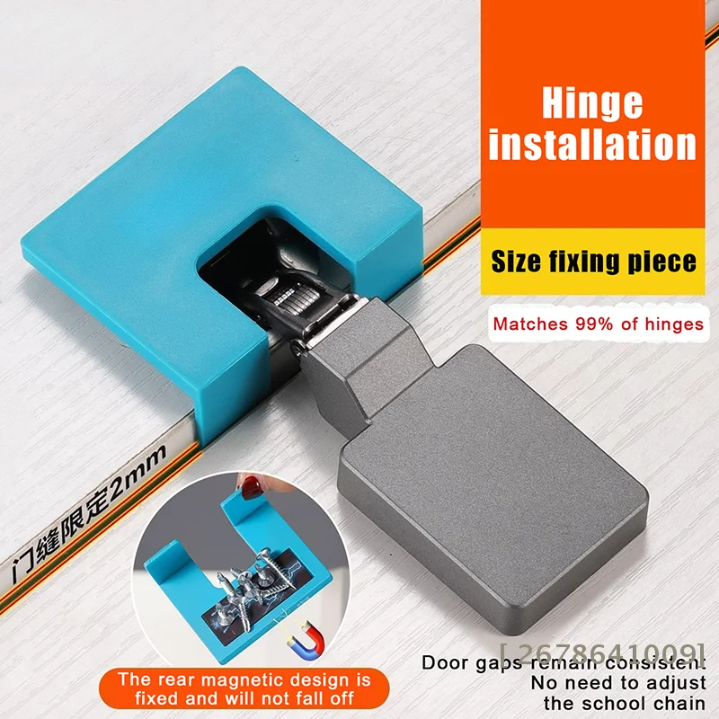 1/2/3-Piece Universal Cabinet Hinge Installation Template, Woodworking Hinge Mounting Jig Precise Drilling & Positioning Tool