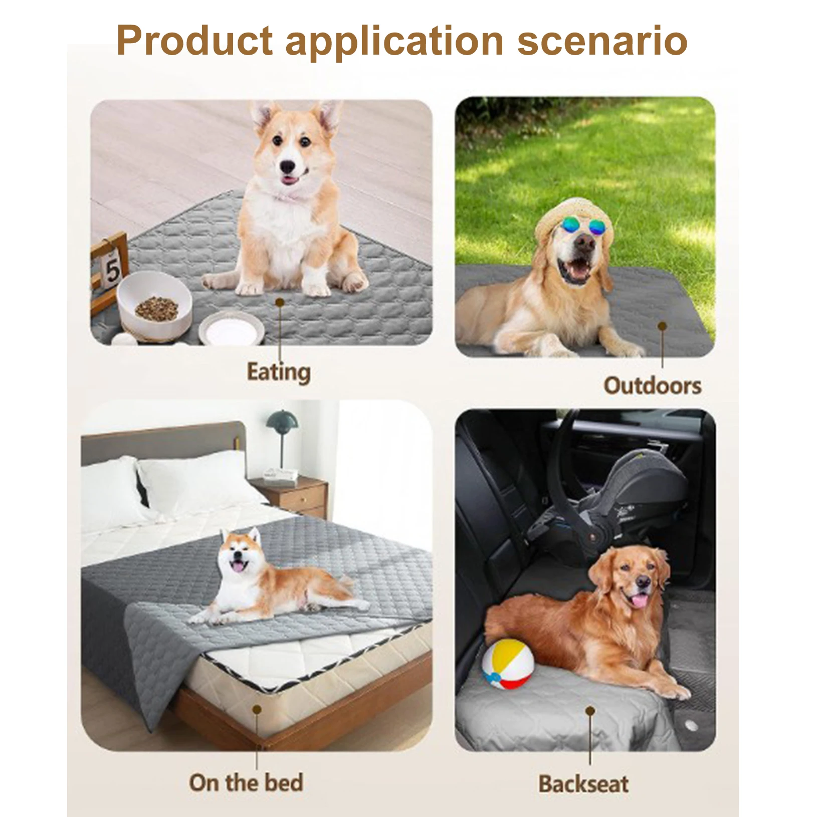 Водонепроницаемый матрас для домашних животных, нескользящий многоразовый коврик для домашних животных, защитная подушка для дивана для кошек, легкий легко чистящийся коврик для маленьких собак на весну