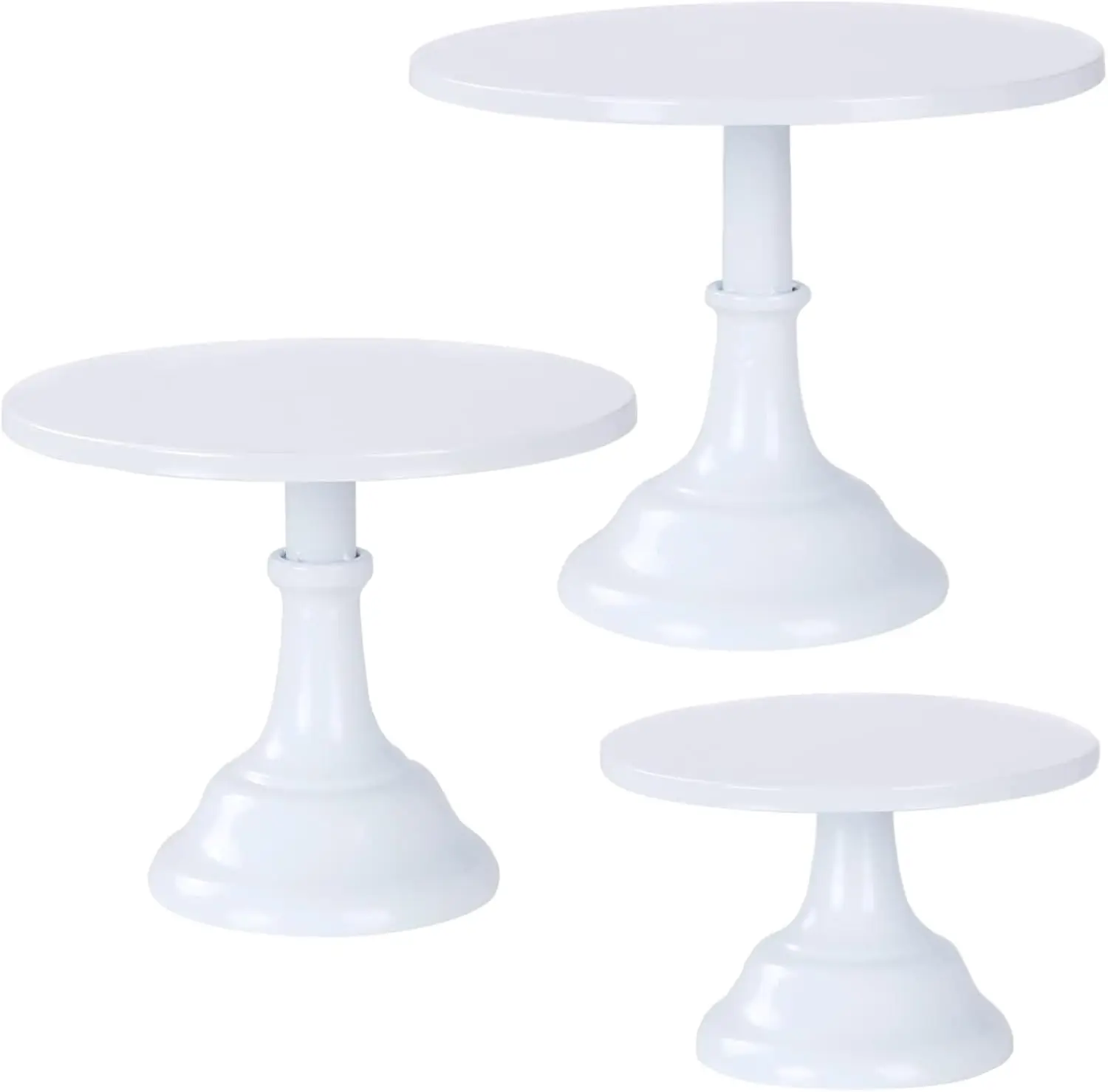 

3-Tier Metal Cake Stand Set, 8" 10" 12" Displays for Dessert Tables, Wedding Party Decorations