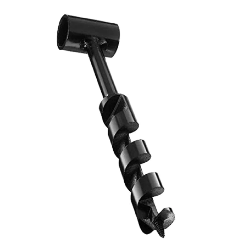 Outdoor Survival Hand Drill Carbon Steel Manual Auger Drill Manual Survival Tool