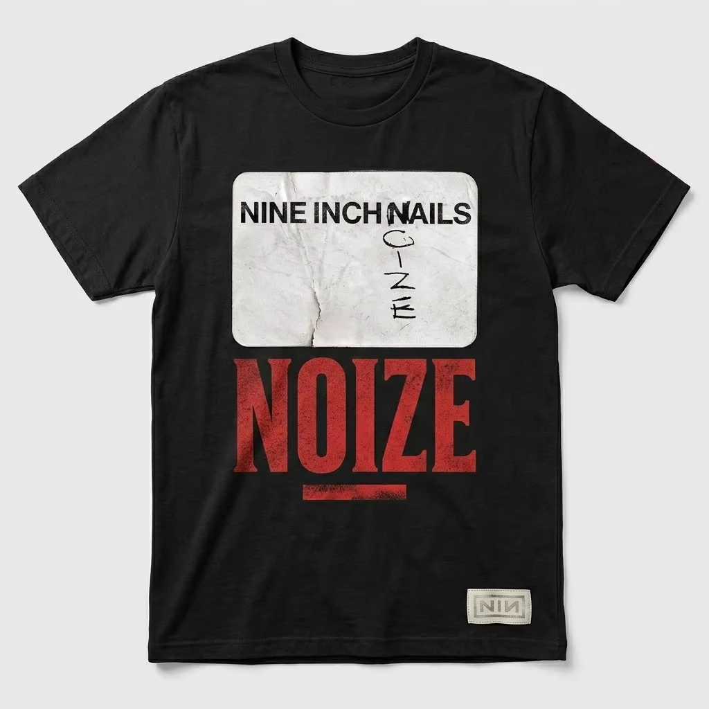Nuevo álbum de Nine Inch Nails, Nine Inch Noize, camiseta para hombre, camisetas gráficas harajuku de manga corta de algodón con cuello redondo unisex Y2k