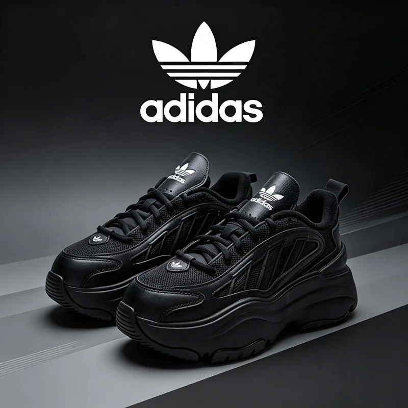 Adidas Clover Women's Shoes OZGAIA W Thick-soled Dad Shoes Casual Shoes Sports Shoes JQ4110