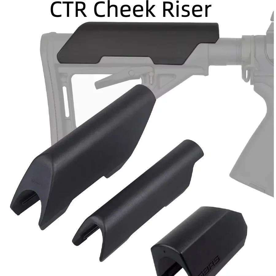 New Tactical Nylon CTR Cheek Riser Low/High Version Fit AR15 M4 Rear Butt Stock Airsoft