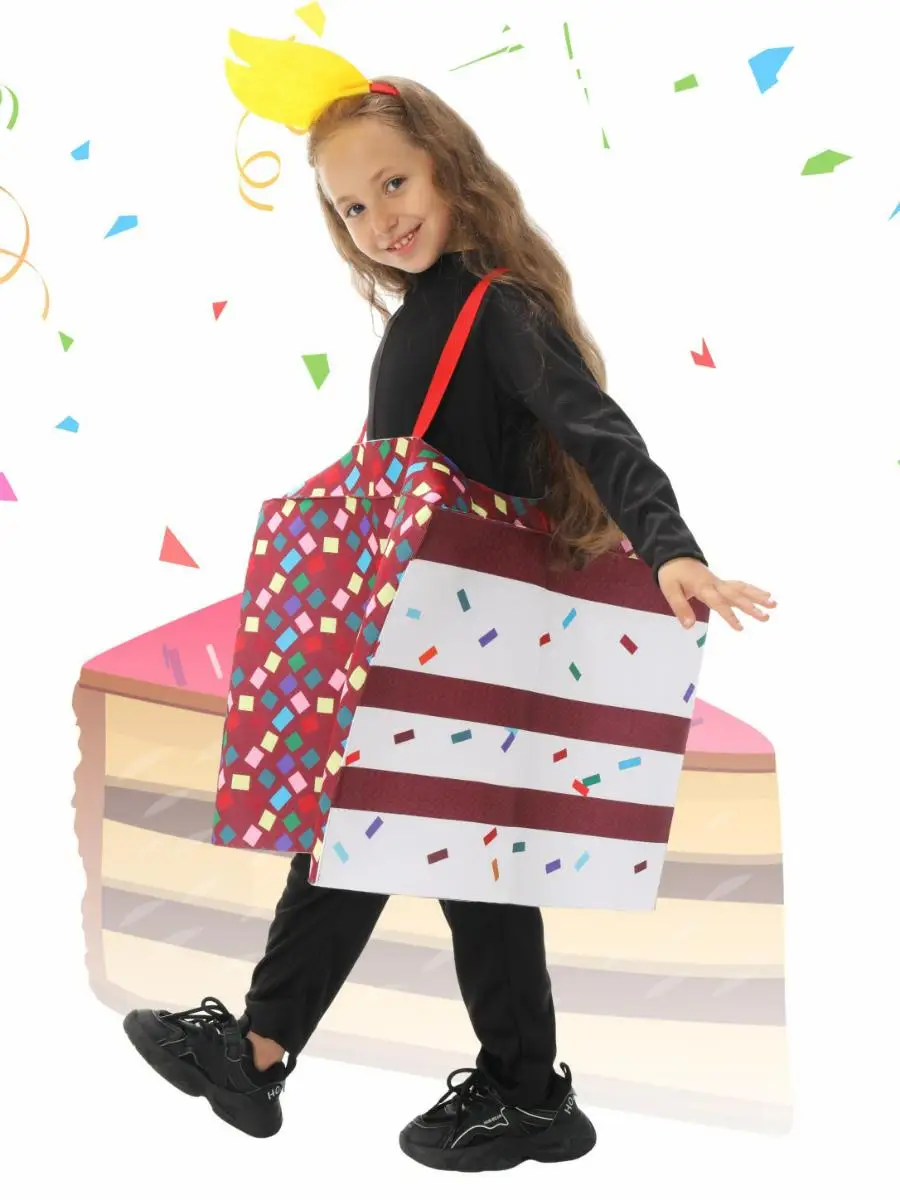 

Детский костюм для выступлений на Хэллоуин, муссовый торт, ролевая одежда, школьная одежда для выступлений на сцене, полиэфирное волокно