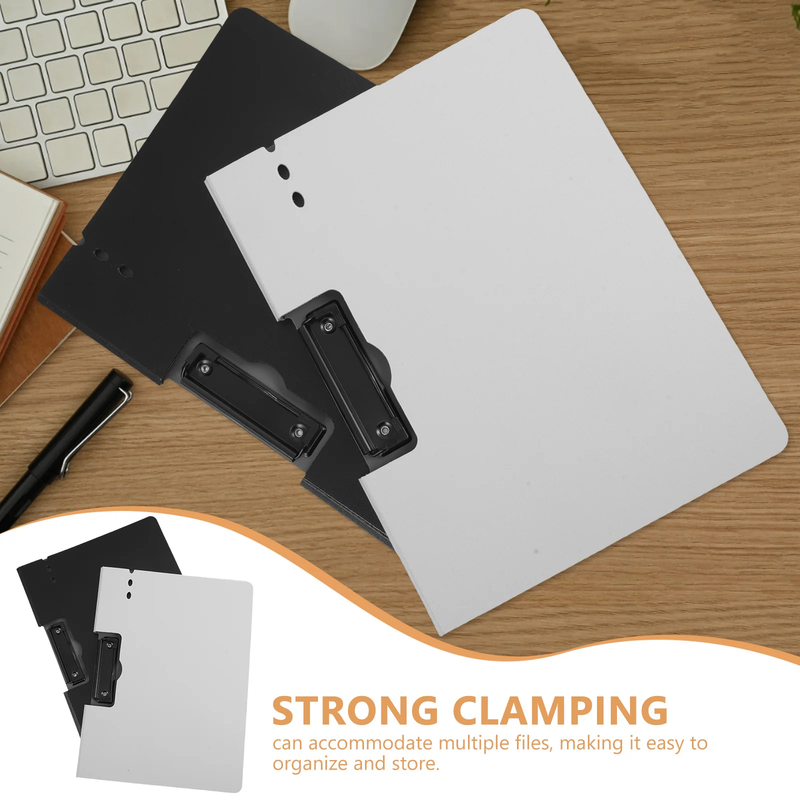 

A4 PP Foam File Folder with Strong Metal Side Clip,Waterproof Dustproof Multi,Purpose Document Holder for Office,School Supplies