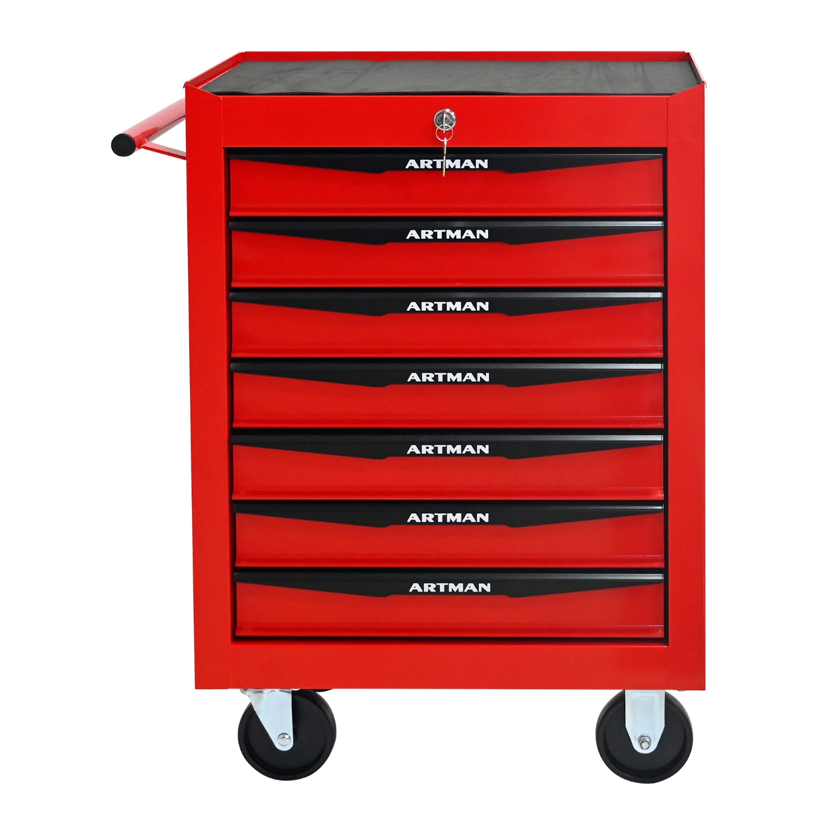 Rolling Metal Tool Chest with 7 Drawers, 20" 7-Drawer Tool Chest Cabinet with Ball Bearing Drawer Slides, Steel Tool Storage Box