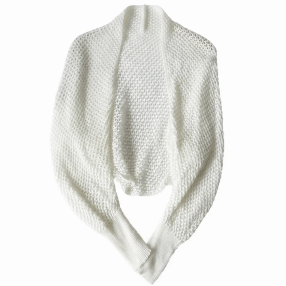 

Oversized Hollow Out Cardigan Top Solid Color Raglan Sleeve Knitted Cardigan Long Sleeve Sun Protection Loose Cardigan