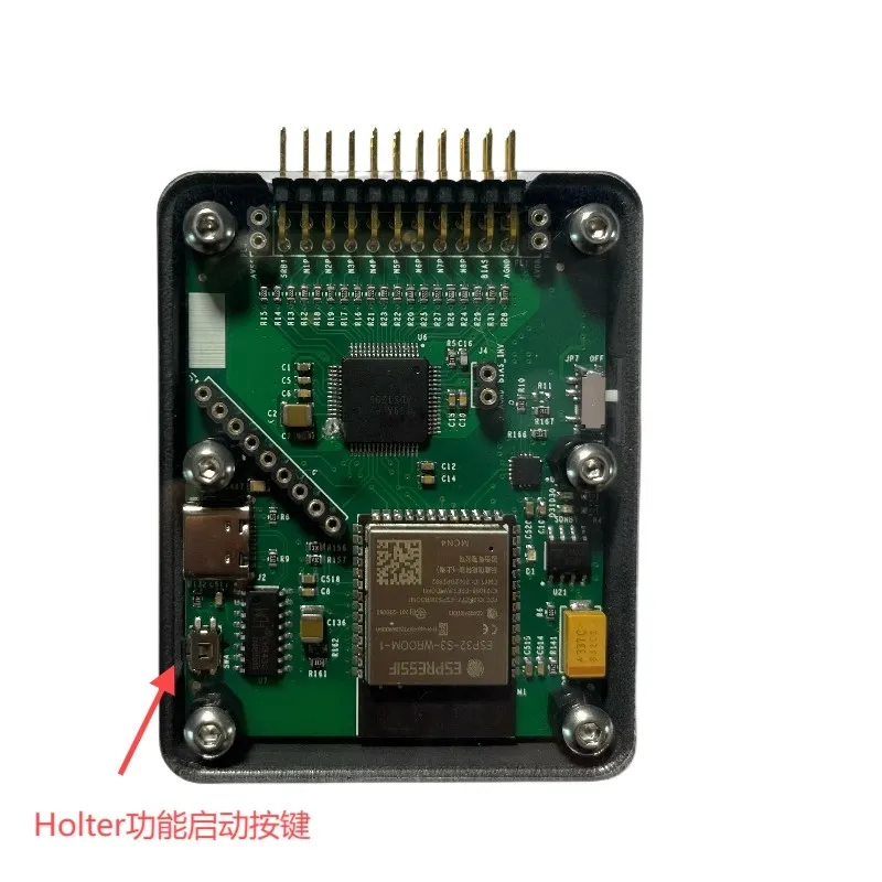 FreeBCI Elecroencephalogram (EEG) اكتساب واجهة WiFI-I للكمبيوتر الدماغي ADS1299 ESP32 دبوس ثنائي الصف 8/16 قناة، بدون حافظة