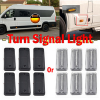 6X Car Flashing Dynamic Flowing LED Side Marker Light Amber For Iveco Fiat Ducato Citroen Relay Peugeot Boxer Renault VOLVO MAN