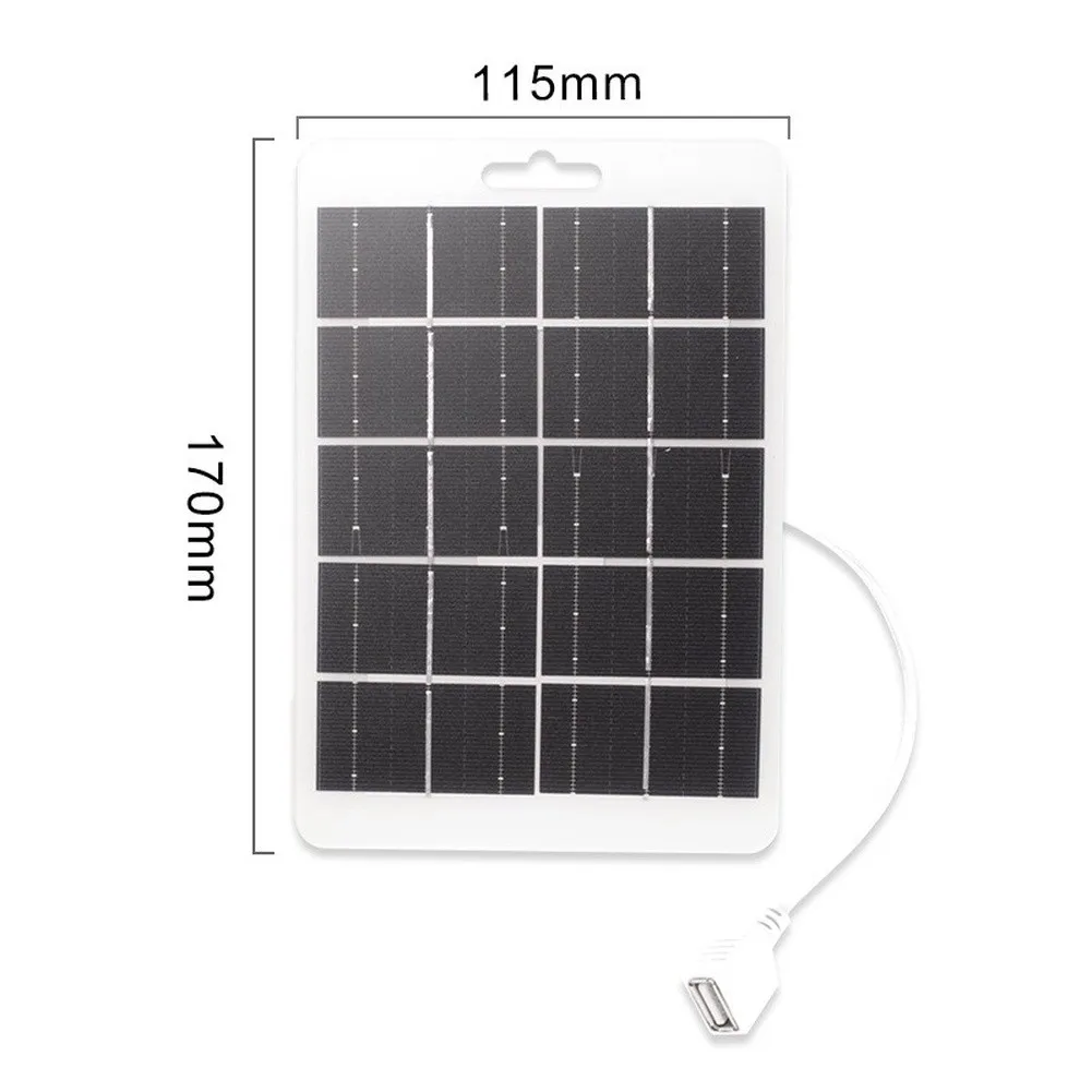 for Solar Charger USB Solar Charger IP65 Waterproof Rating Compact And Lightweight High Efficiency Cells For Mobile Phone