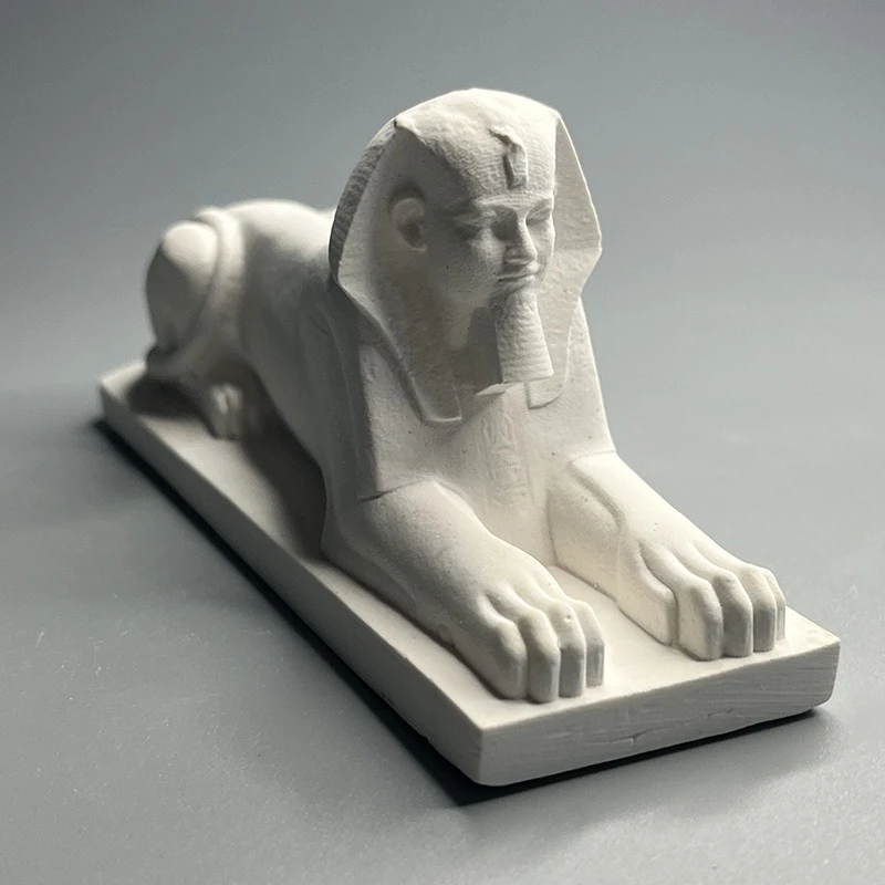 The Sphinx of Ancient Egypt Plaster Statue Desk Decoration Ornaments Creative Artwork Sphinx Sculpture Room Aesthetic Decor