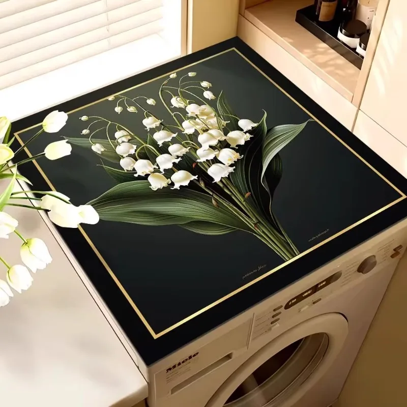 Washing machine cover cloth, dirt resistant and dust-proof cover, diatomaceous earth absorbent pad, no wash sunscreen covercloth