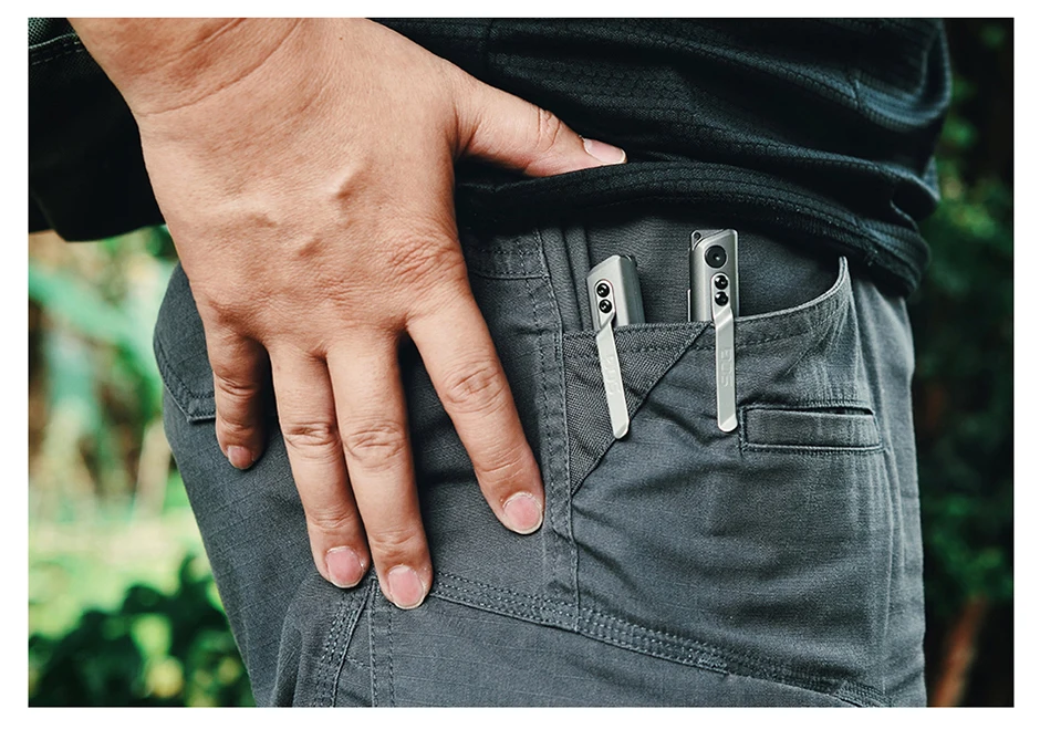 SOG BATON Q2 4 in 1 Multifunctional Tactical Pen Mini Pocket Tools EDC Compact Multi-Tool LED Flashlight Outdoor Survival Tools