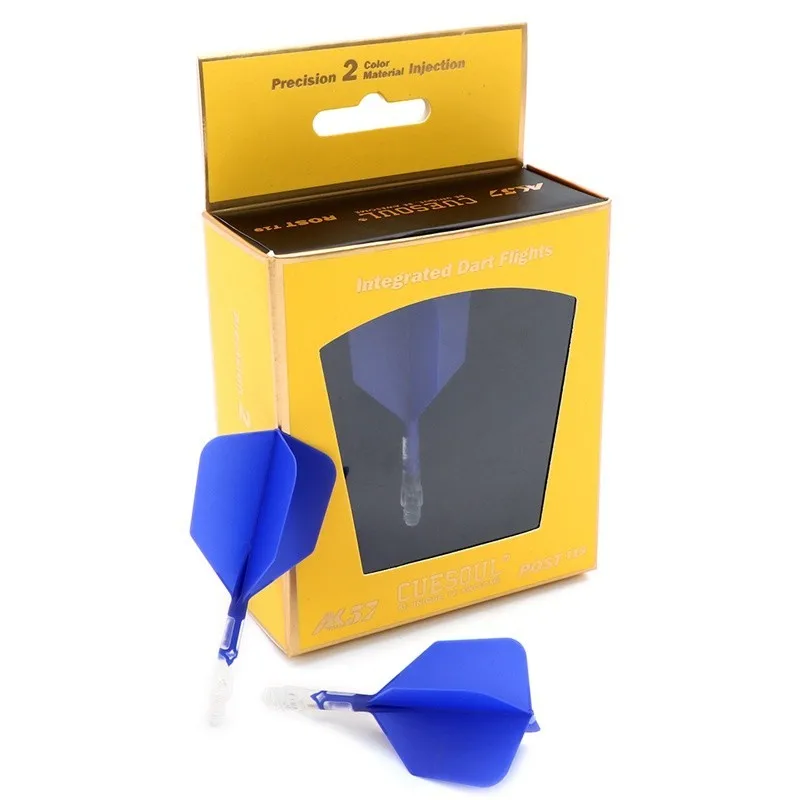

CUESOUL ROST T19 Integrated Dart Shaft and Flights Big Wing Shape,Set of 3-Dark Blue