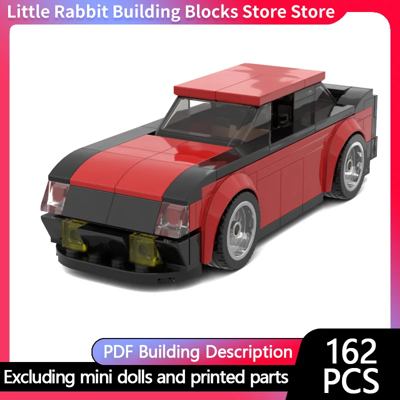 Speed Racing Car Model MOC Building Bricks French Sport Compact Modular Technology Children Holiday Gifts Assemble Toys Suit